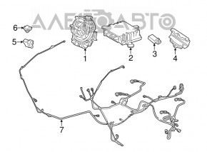 Senzație de siguranță a airbag-ului, ușa stângă Honda CRV 12-16