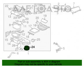 Motorul ventilatorului de încălzire Mitsubishi Outlander 14-21