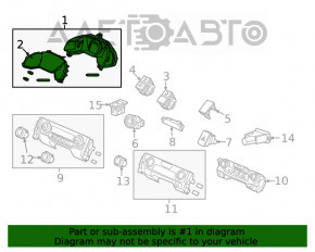 Panoul de instrumente Honda Civic X FC 19-21 15k