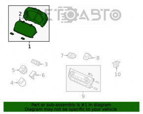 Щиток приборов Honda Insight 19-22