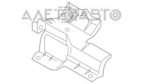 Grila radiatorului central Mitsubishi Outlander 16-20, partea de sus, 2.4, 3.0, nou, original OEM