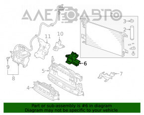 Grila radiatorului central Mitsubishi Outlander 16-20, partea de sus, 2.4, 3.0, nou, original OEM