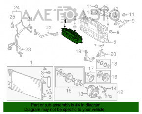 Grila radiatorului de jos Mitsubishi Outlander 16-20 2.4, 3.0 nou OEM original