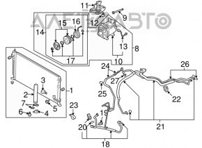 Компрессор кондиционера Mitsubishi Outlander Sport ASX 10-15