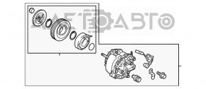 Compresorul de aer condiționat Mitsubishi Outlander 14-21 2.4