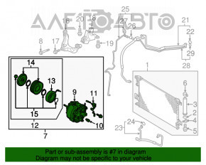 Compresorul de aer condiționat Mitsubishi Outlander Sport ASX 16-