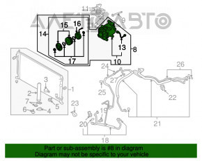 Компрессор кондиционера Mitsubishi Outlander Sport ASX 10-15