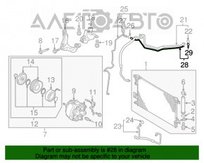 Tubul de aer condiționat al încălzitorului-condensator Mitsubishi Outlander Sport ASX 10-