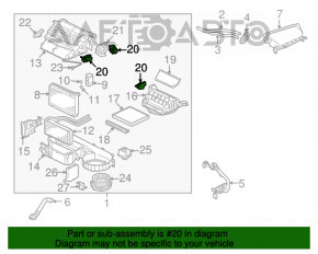 Actuator motor pentru ventilatorul de încălzire Mitsubishi Outlander Sport ASX 10-