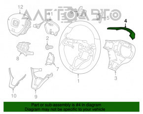 Capacul volanului Honda Insight 19-22 superior