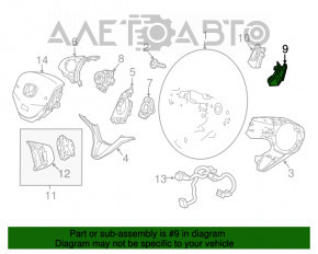 Подрулевой лепесток правый на руле Honda HR-V 16-22