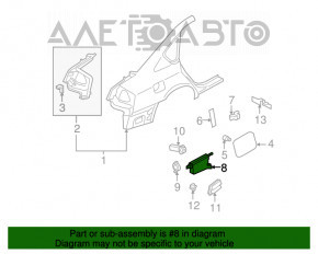 Blocare capac rezervor combustibil Infiniti G25 G35 G37 4d 06-14