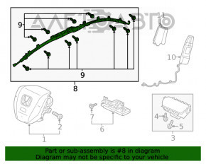 Perna de siguranță airbag laterală stânga pentru Honda Clarity 18-21 SUA