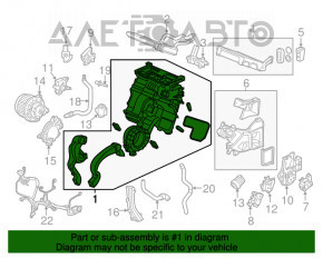 Печка в сборе Acura MDX 14-20