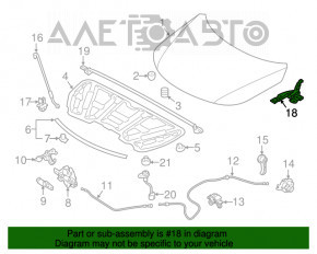 Петля капота левая Kia Sorento 10-15 новый OEM оригинал