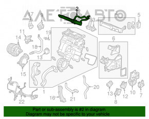 Radiatorul încălzitorului pentru încălzirea Acura MDX 14-20