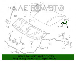 Петля капота правая Kia Niro 17-22