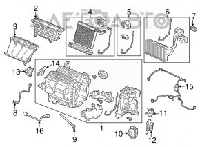 Actuator motor pentru acționarea sistemului de încălzire și aer condiționat pentru Honda Accord 13-17.