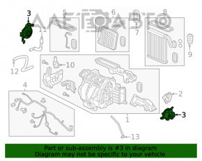 Actuatorul motorului care acționează încălzirea și aerul condiționat pentru Honda Insight 19-22.