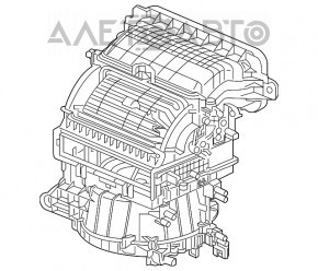 Корпус печки голый вентилятор, правая часть Honda CRV 17-22