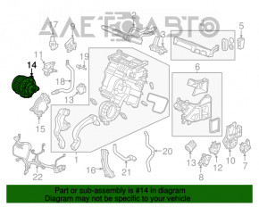 Motorul ventilatorului de încălzire din al doilea rând al Acura MDX 14-17