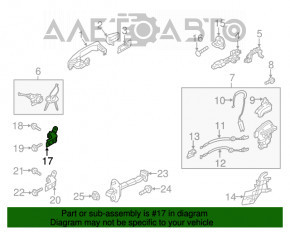 Buclele ușii din față dreapta superioară Kia Soul 14-19