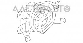 Motorul actuatorului pentru ventilarea încălzirii Honda CRV 12-16.