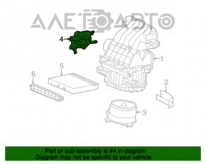 Motorul actuatorului pentru ventilarea încălzirii Honda CRV 12-16.