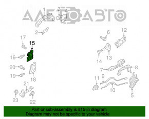 Buclele ușii din spate stânga superioară Hyundai Santa FE 19- OEM nou KOR