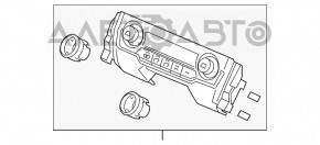 Управление климат-контролем Honda Civic X FC 16-21 auto, структура