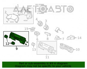 Управление климат-контролем Honda Civic X FC 16-21 auto, структура