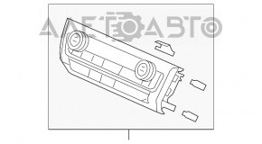 Управление климат-контролем Honda Insight 19-22