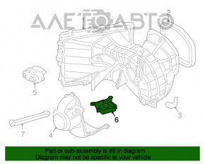 Actuator motor pentru ventilarea cuptorului Audi Q7 4L 10-15