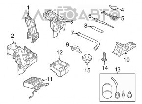 Cheie de cheie cu balon pentru VW Touareg 11-17