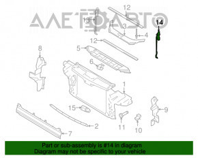 Garnitura radiatorului stânga Audi Q7 4L 10-15 nou original