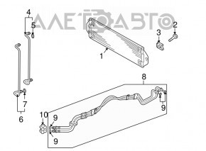 Tuburile de racire a uleiului cutiei de viteze automate pentru radiatorul Audi Q7 4L 10-15, complete cu supapa.