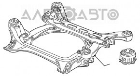 Bara de protecție față pentru VW Touareg 11-17