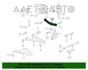 Maneta superioară spate stânga Audi Q7 4L 10-15