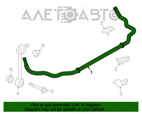 Stabilizator spate Audi Q7 4L 10-15 V6, V8