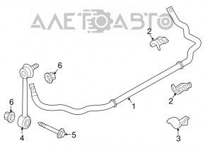 Stabilizator spate Audi Q7 4L 10-15 V6, V8