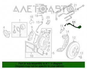 Датчик износа тормозных колодок передний левый Audi Q7 4L 10-15 OEM