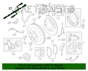 Cablu senzor ABS spate dreapta Audi Q7 4L 10-15