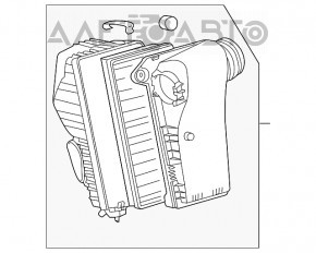 Corpul filtrului de aer Audi Q7 4L 10-15