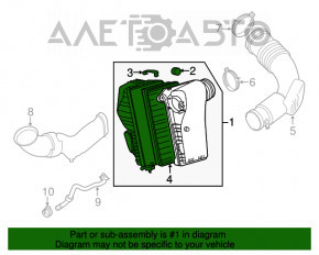 Corpul filtrului de aer Audi Q7 4L 10-15