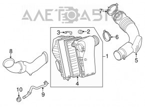 Corpul filtrului de aer Audi Q7 4L 10-15