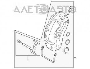 Suportul frontal stânga Audi Q7 4L 10-15 cu 6 pistoane