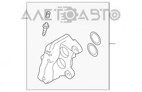 Suport spate stânga Audi Q7 4L 10-15, 4 pistoane