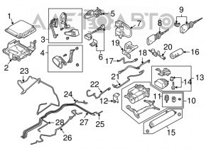 Senzor de înclinare a caroseriei față Audi Q7 4L 10-15 nou OEM original