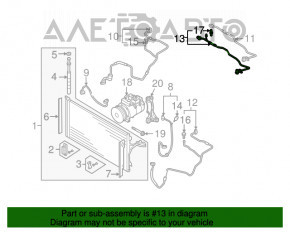 Трубка кондиционера Audi Q7 4L 10-15