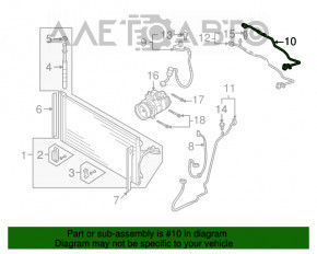 Tubul de aer condiționat pentru Audi Q7 4L 10-15